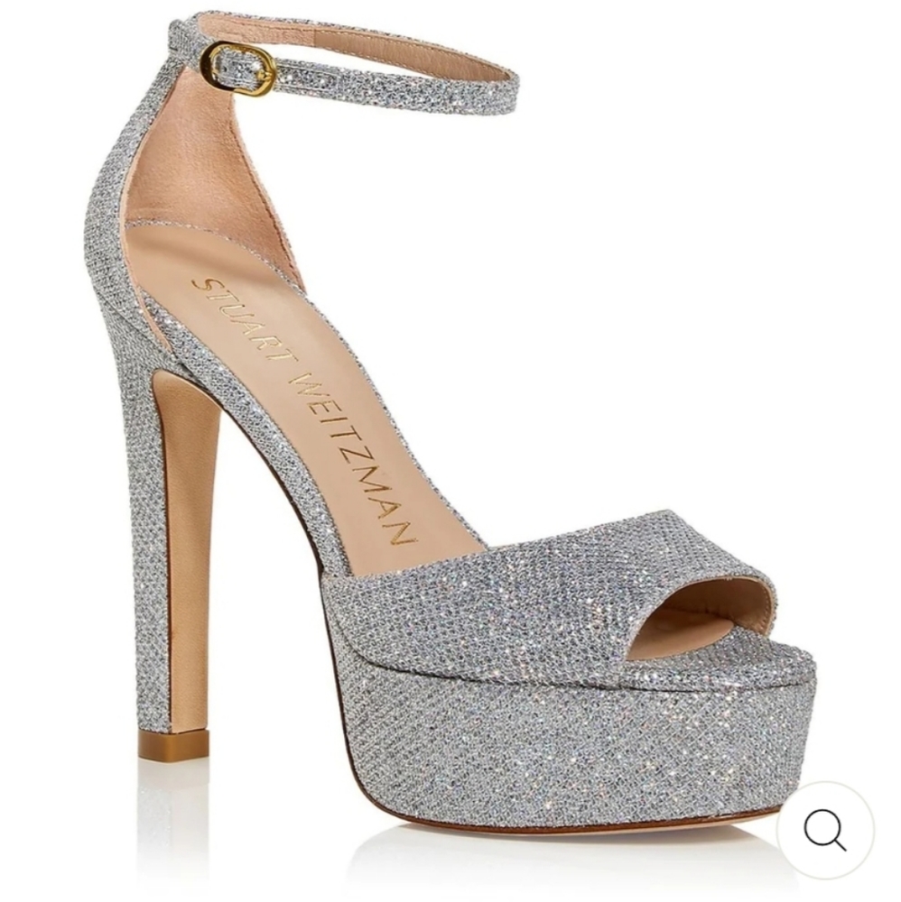 Stuart Weitzman DiscoPlatform Shimmering heels 8.5